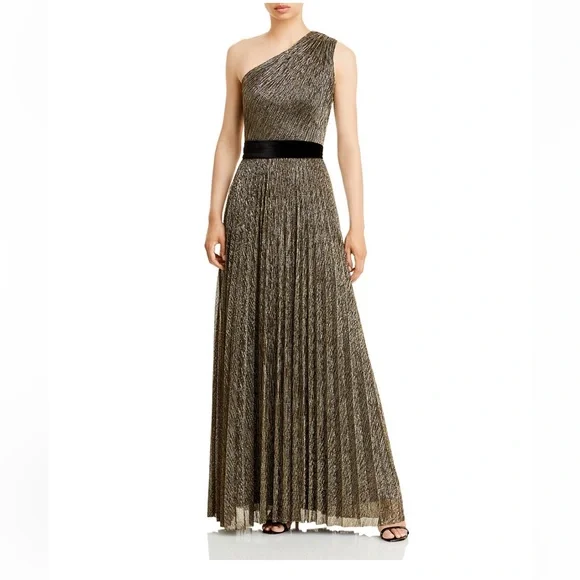 paula barbieri gold dress Luxury Gold Maternity Gown, Pregnant Guest, Baby Shower, Gender Reveal Large / Silver main image 1